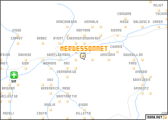 map of Merdessonnet