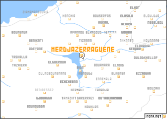 map of Merdjaz Erraguene