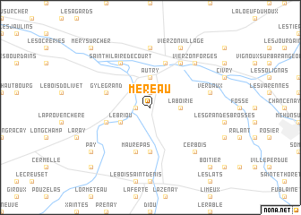 map of Méreau
