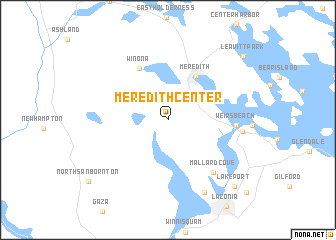 map of Meredith Center