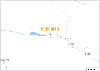 map of Meredith