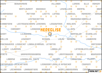 map of Méréglise