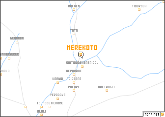 map of Mérékoto