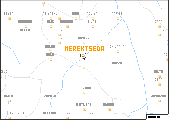 map of Merekʼtsʼeda