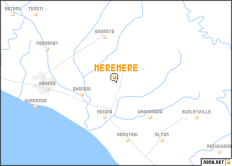 map of Meremere