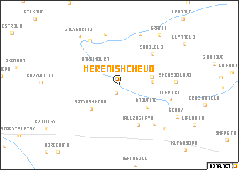 map of Merenishchevo