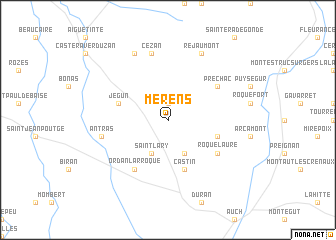 map of Mérens