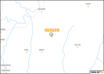 map of Merera