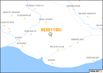 map of Meretyaki