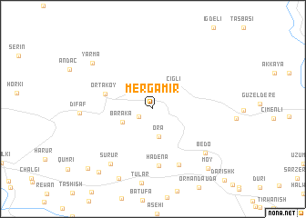 map of Mērgamīr