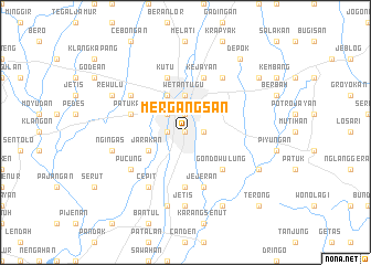 map of Mergangsan