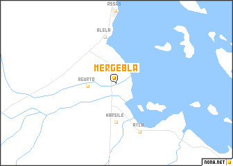 map of Mērgēbla