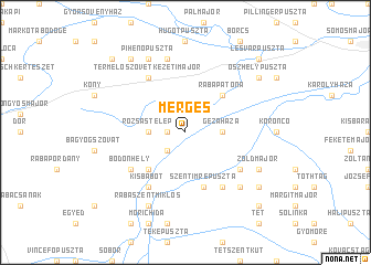 map of Mérges