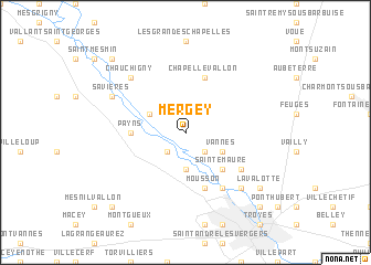 map of Mergey