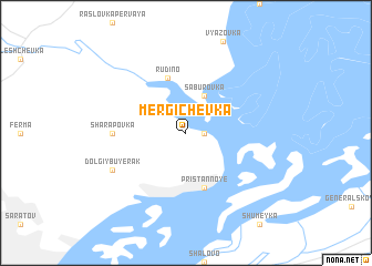 map of Mergichevka