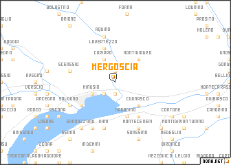 map of Mergoscia