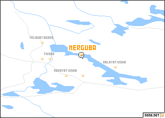 map of Merguba