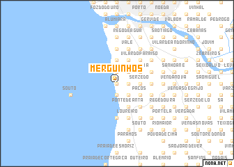 map of Merguinhos