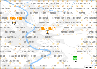 map of Merheim