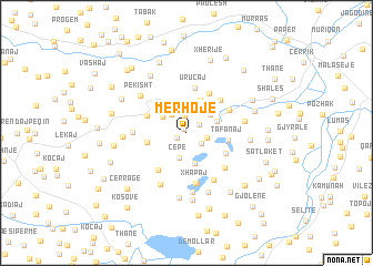 map of Mërhojë