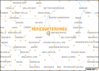 map of Méricourt-en-Vimeu