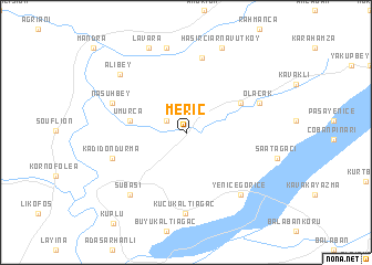 map of Meriç