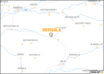 map of Meridale