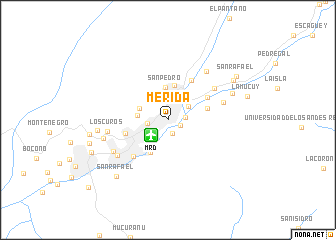 map of Mérida