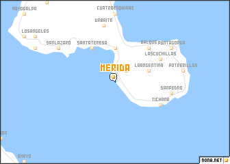 map of Mérida