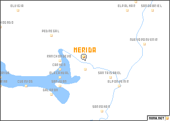 map of Mérida