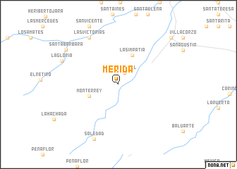 map of Mérida