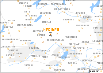 map of Meriden