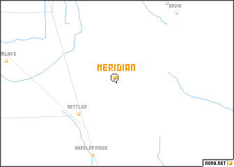 map of Meridian