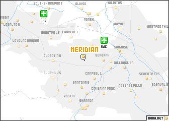 map of Meridian