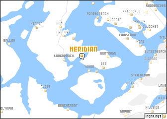 map of Meridian