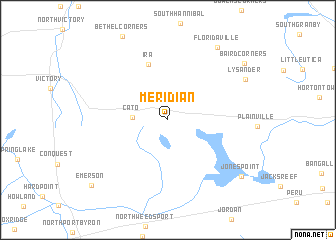 map of Meridian