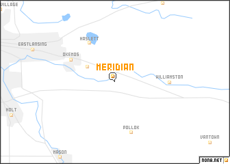 map of Meridian