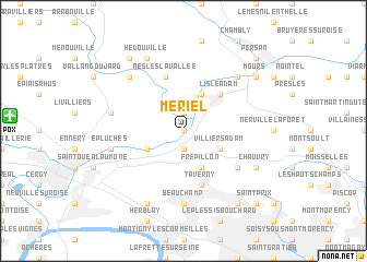 map of Mériel