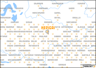 map of Merigāi