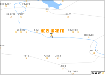 map of Merikaarto