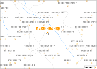 map of Merikanjaka