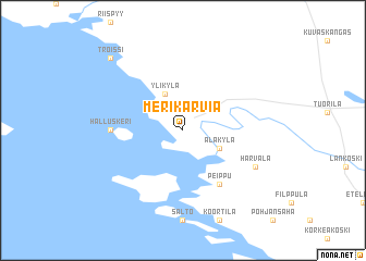 map of Merikarvia