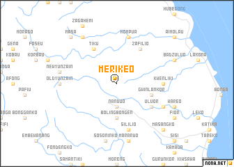 map of Merikeo