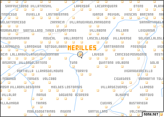 map of Merillés