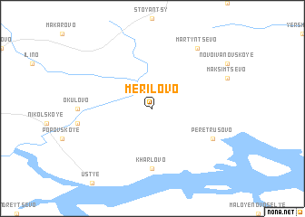 map of Merilovo