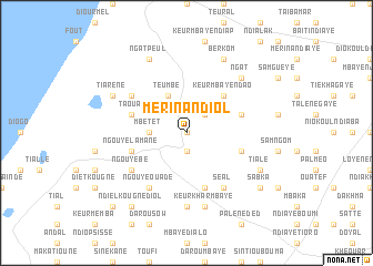 map of Mérina Ndiol