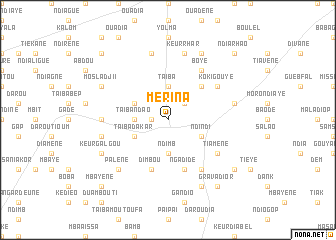 map of Mérina