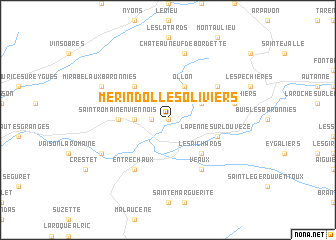 map of Mérindol-les-Oliviers