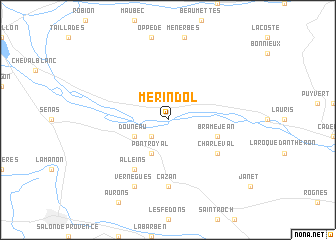 map of Mérindol