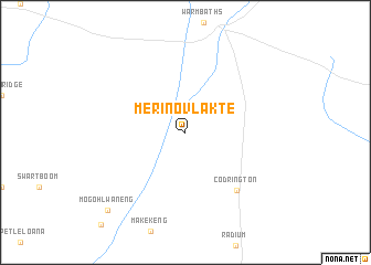 map of Merinovlakte